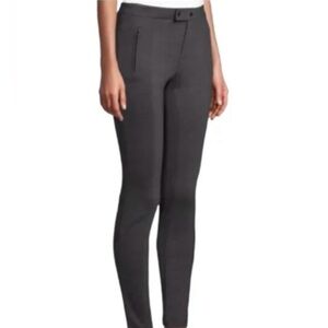Vince.|Charcoal gray business casual skinny stretchy  pull on moto pants••size 6